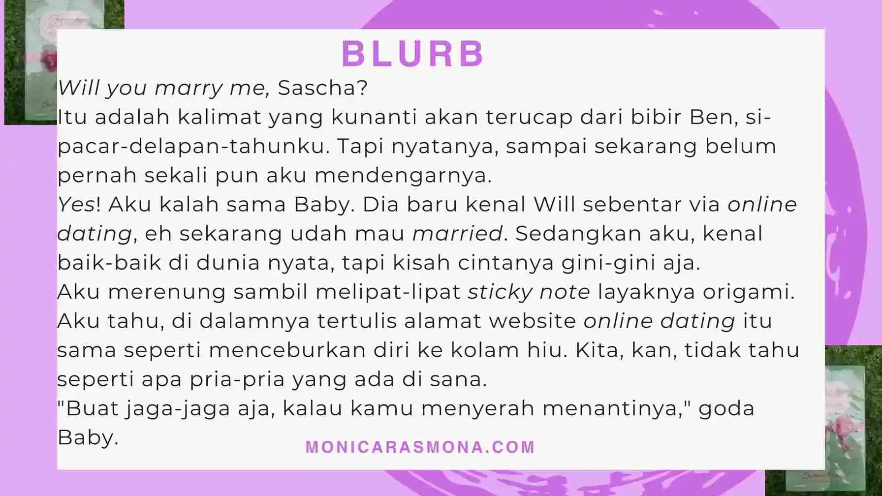Blurb Wannabe novel pernikahan karya Christina Juzwar