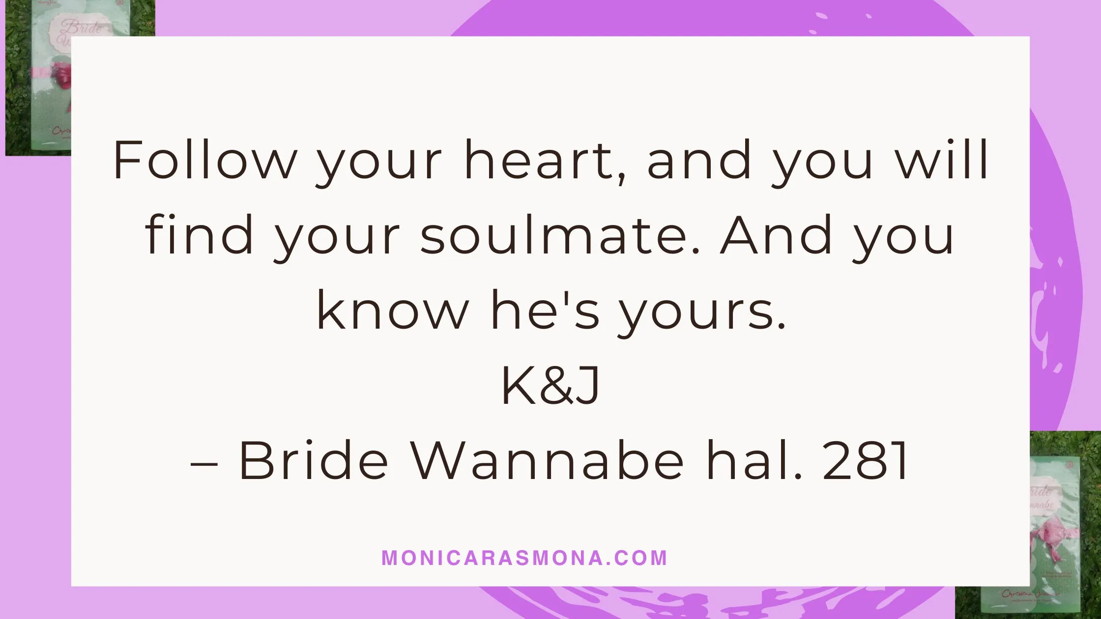 Kutipan dari novel Bride Wannabe halaman 281